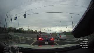 Cohoes, NY - April 17, 2021 - Idiot Driver