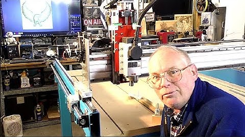 CNC router first 3D TEST DRIVE machining