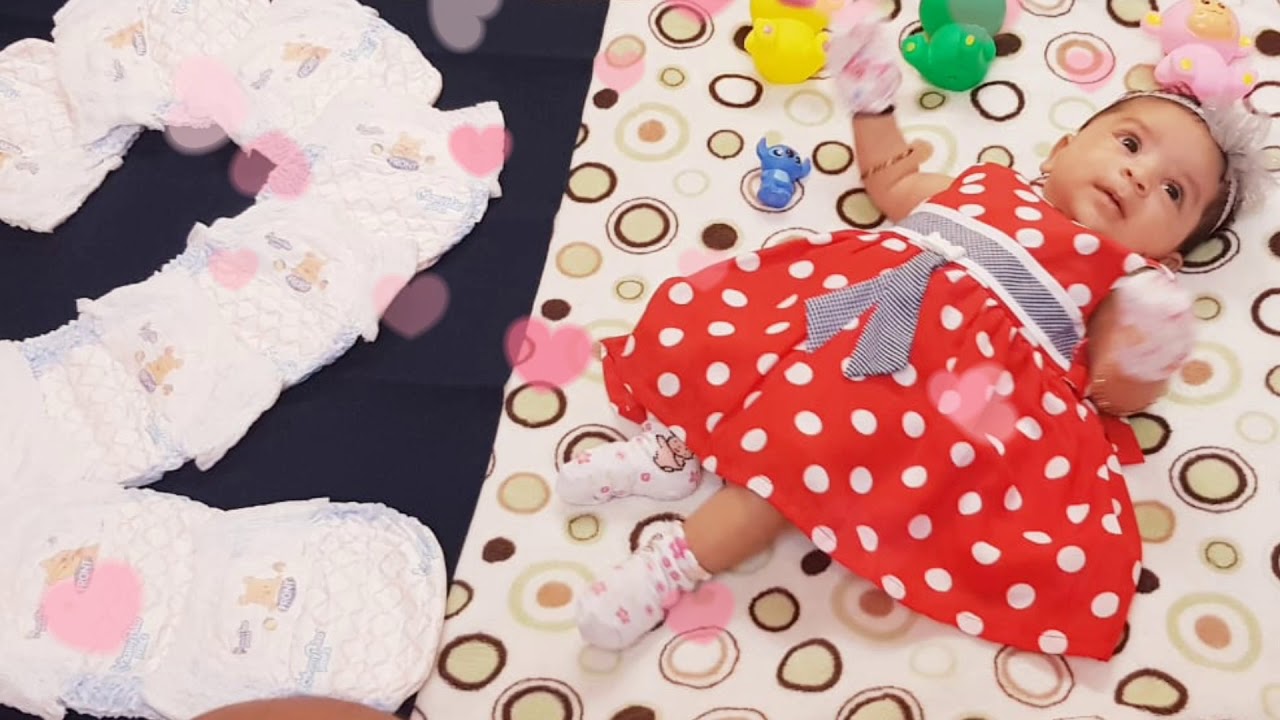 Baby photoshoot ideas/Diaper theme photography/ 2nd month clicks YouTube