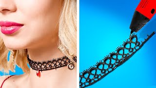 GORGEOUS DIY JEWELRY MADE WITH 3D PEN, GLUE GUN, EPOXY RESIN