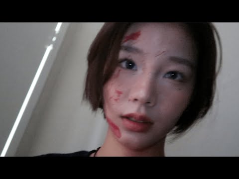Easy Halloween makeup for a (kinda) spooky look🩸 | half tutorial, half me just having fun lol