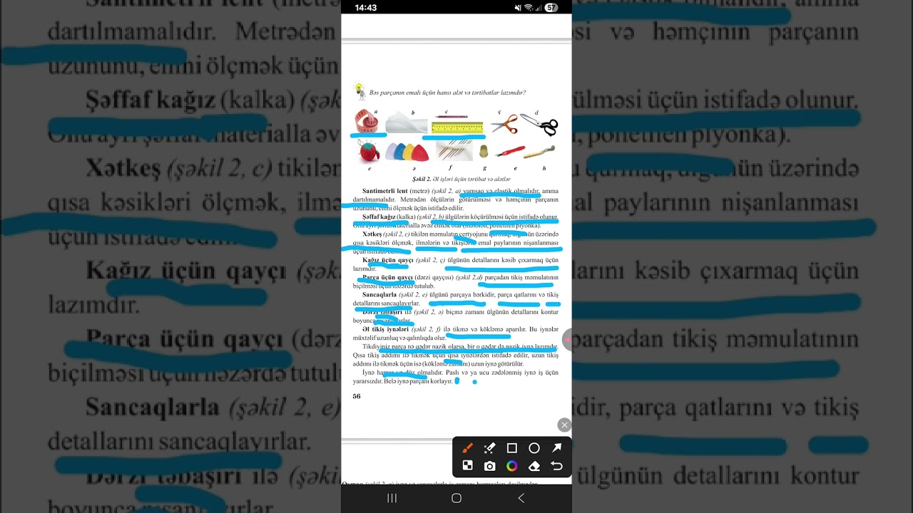 Texnologiya 5 sinif 20-21 ci movzularin izahi