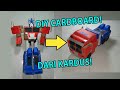 DIY CARDBOARD OPTIMUS PRIME TRANSFORMERS CYBERVERSE - MEMBUAT OTIMUS PRIME DARI KARDUS BISA BERUBAH