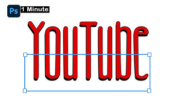 STRETCH TEXT Effect in Photoshop | 1 Minute Photoshop Tutorial ( Easy )