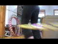 continuous knee reversal sissor switch hula hooping trick