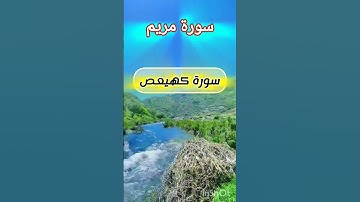 ايات من سورة مريم بصوت الشيخ عبد العزيز سحيم#اكسبلور #المصحف ##دويتو #الرحمن #تيك_توك