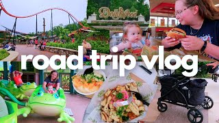 SOLO ROAD TRIP w/my 1 year old | how to travel by yourself with a toddler + my baby trend wagon
