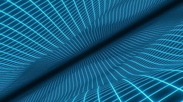 Fly Through Retro 80s Style Synthwave Glowing Grid Line Waves Flowing 4K Moving Wallpaper Background