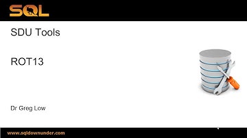 SDU Tools 107 ROT13 Encoding and Decoding in T SQL