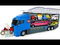 トミカ☆ディズニー・ピクサー車・バス・救急車を開封!コンボイへ収納!Tomica☆Disney Pixar Car, Bus & Ambulance Loaded into Convoy!