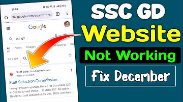 ssc gd website not working problem | ssc gd website not opening | ssc gd website nahi chal raha hai