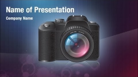 Digital Photo Camera PowerPoint Video Template Backgrounds - DigitalOfficePro #01315V