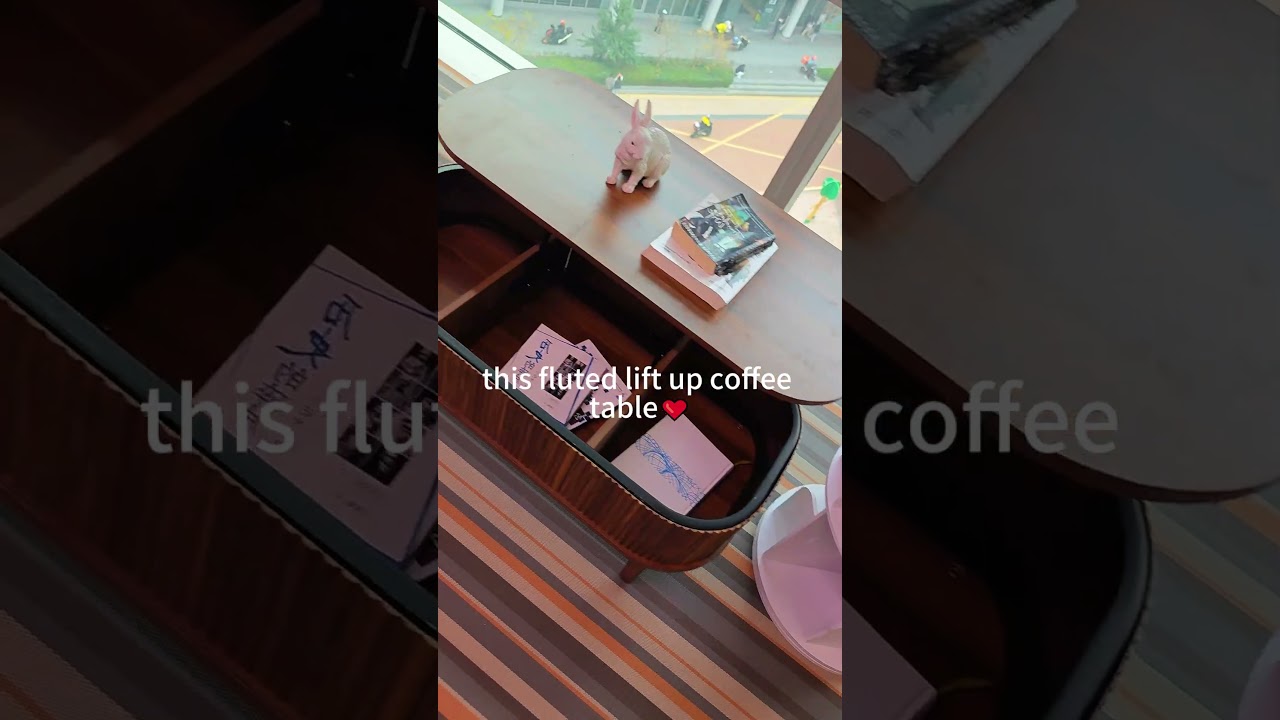 Beautiful Modern Lift Top Coffee Table with Storage. 