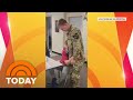 Soldier surprises little brother at school after 3 years apart