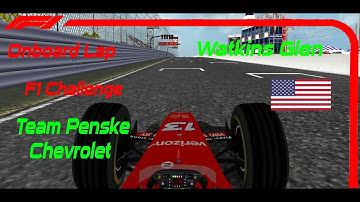 Team Penske Chevrolet - Onboard Lap - Watkins Glen NASCAR - F1 Challenge