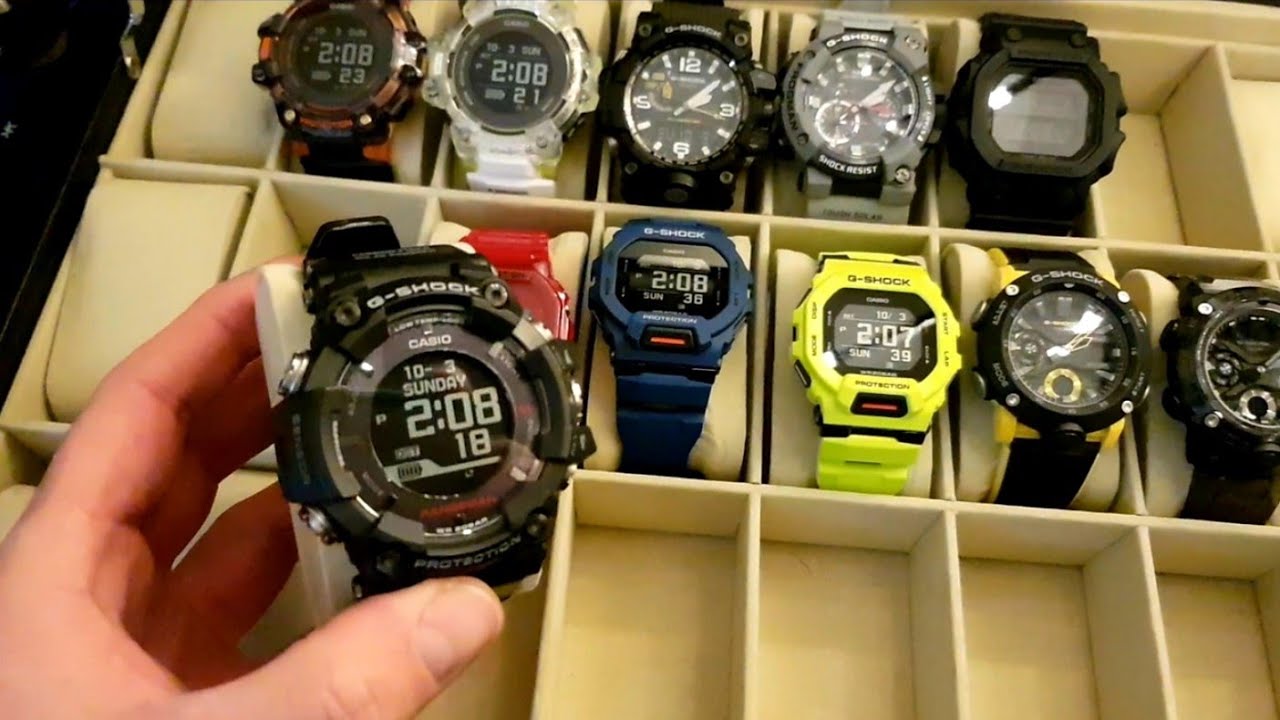 stave Landsdækkende Beskrivelse Casio G-Shock Watches Size Comparison Popular Models - YouTube