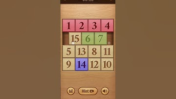 4×4 number puzzle game #puzzle #games