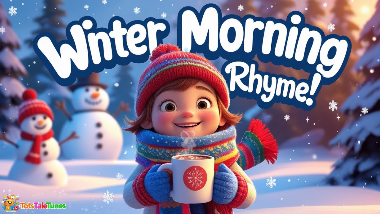 “Winter Morning Rhyme for Kids ️ | Cozy Winter Song with Snowflakes ...