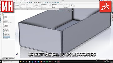 How to create objects with SHEET METAL in SOLIDWORKS 2025