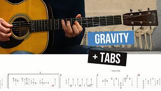 John Mayer - Gravity (Acoustic Live Version) | Guitar Tutorial & Tabs On Screen