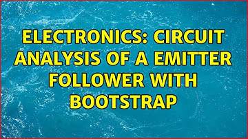 Electronics: Circuit analysis of a emitter follower with bootstrap (2 Solutions!!)