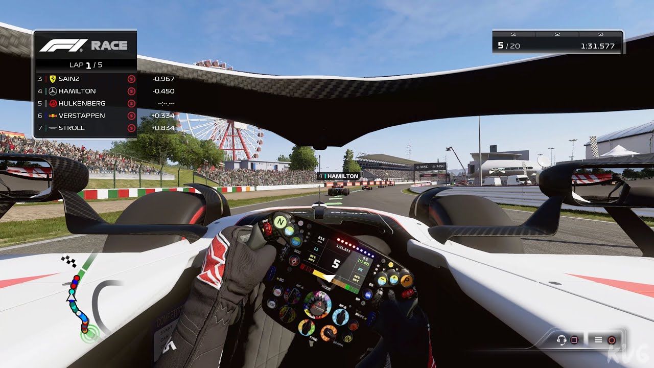 F1 23 - MoneyGram Haas F1 Team VF-23 - Cockpit View Gameplay (PS5 
