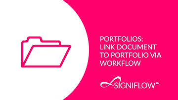 Portfolios: Link document to portfolio via workflow