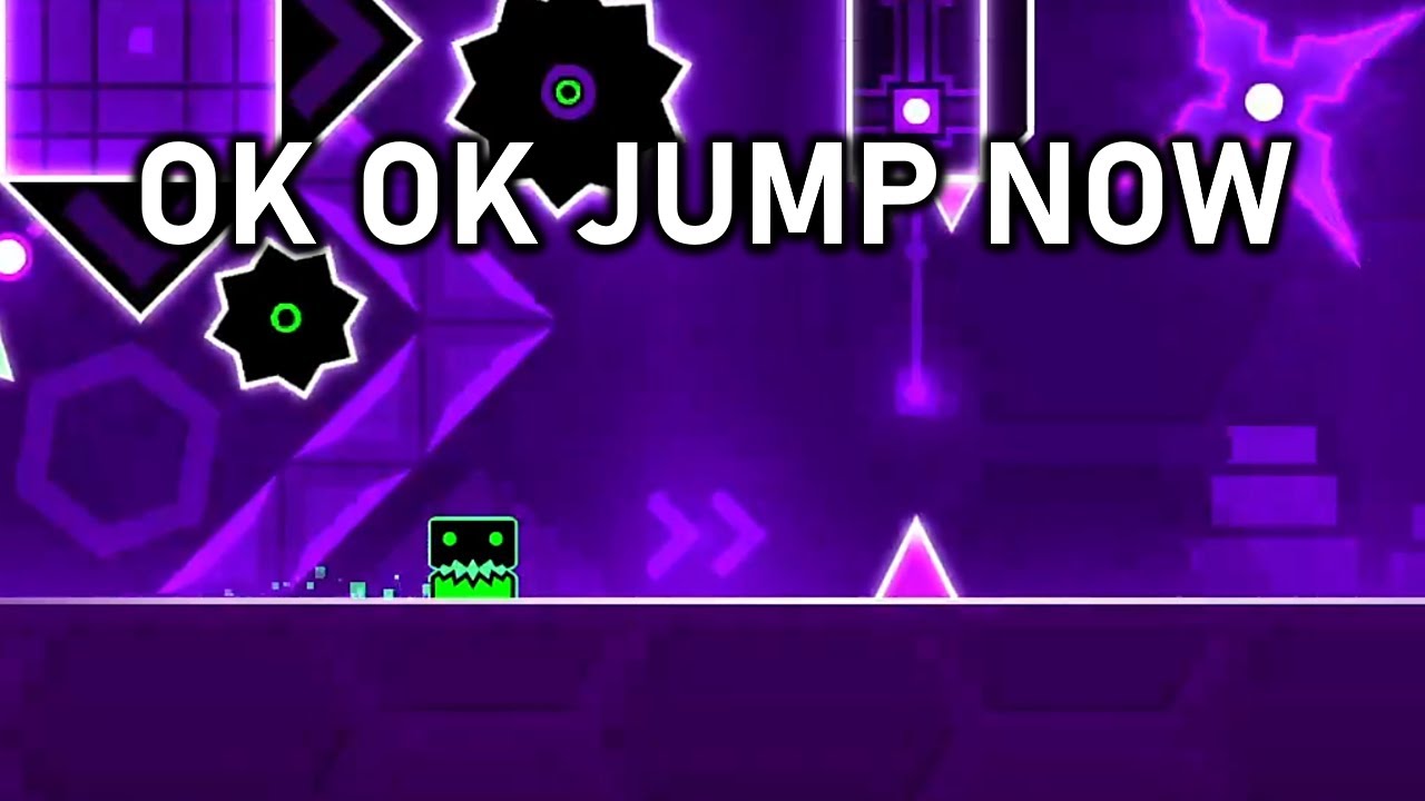 JUMP NOW, no wait there's no spike there... | Geometry Dash pt.2 - YouTube