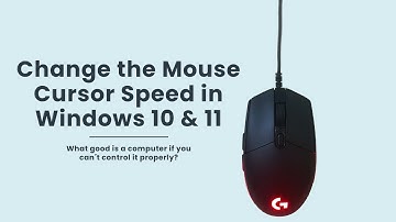 Change the Mouse Cursor Speed in Windows 10 and 11