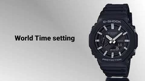 【GA-2100 Series】How to set World Time｜CASIO G-SHOCK