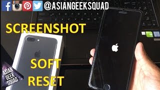 How to take a Screenshot and SOFT RESET with iPhone 7 Plus screenshot 2