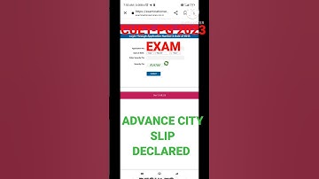 CUET-PG ADVANCE CITY INTIMATION SLIP DECLARED 2023 EXAM 💙 HOW TO DOWNLOAD #cuet2023 #cuetexam