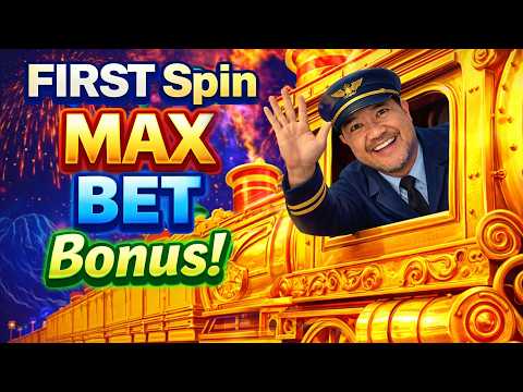 FIRST Spin, MAX BET Bonus and More! NEW Bao Zhu Zhao Fu Firecracker Express slot machine!