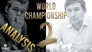 Karjakin vs Carlsen Game 2 World Chess Championship 2016 | Grandmaster Analysis screenshot 3