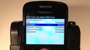 How to Unlock Blackberry 8520 Curve