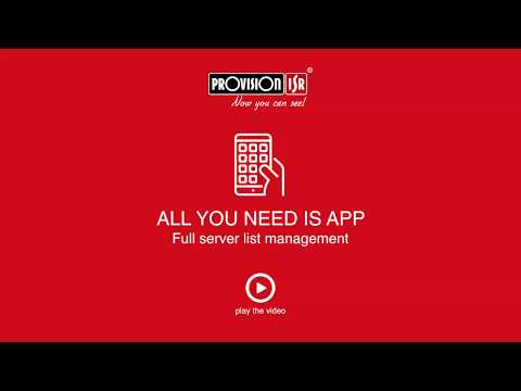 Video PROVISION CAM 2 All you need is app - youtube