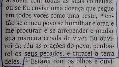 Porque se o meu povo se humilhar?