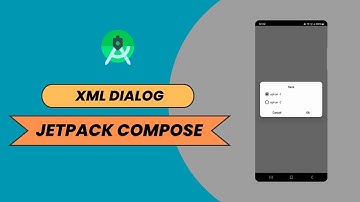 How to implement a custom xml dialog inside our jetpack compose