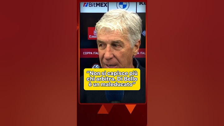 Gasperini: “Non si capisce più chi arbitra. Di Bello è un maleducato” #calcio #gasperini