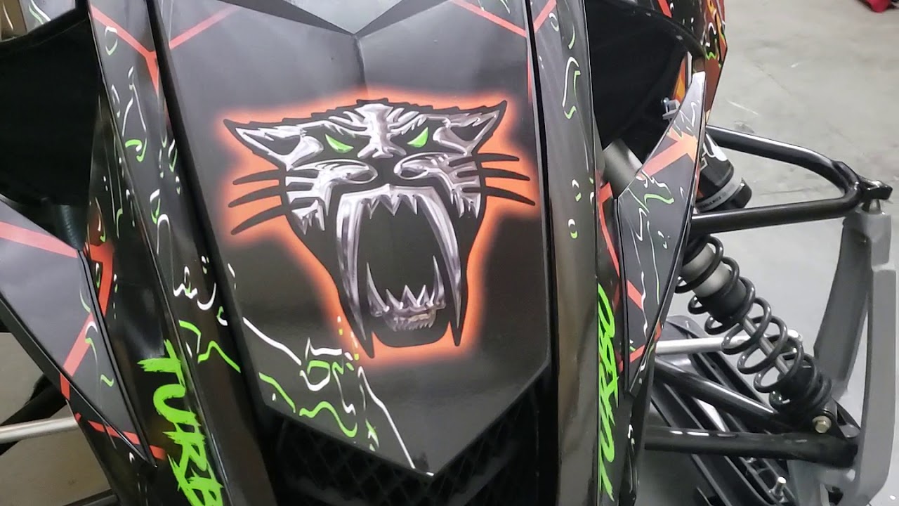 New snowmobile wrap by GREENBACK Graphics and wraps.