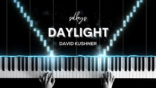 Video thumbnail of "Daylight - David Kushner Piano Cover + Sheets"