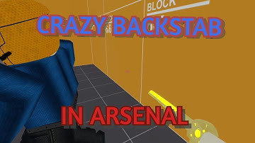 Roblox Arsenal highlights | 360 Backstab!
