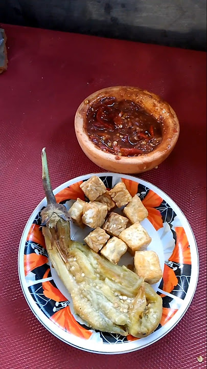 Terong bakar dengan sambal beberok #shortvideo #shorts
