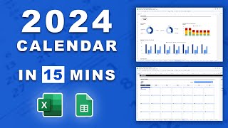 2024 Calendar template in Microsoft Excel