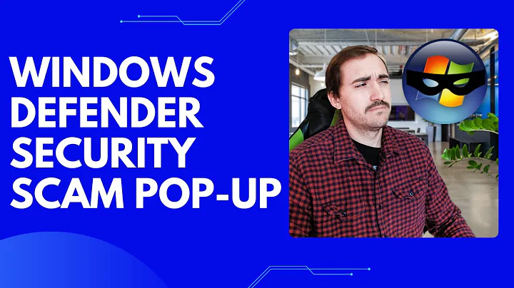 How to handle the Windows Defender Security Scam pop-up!