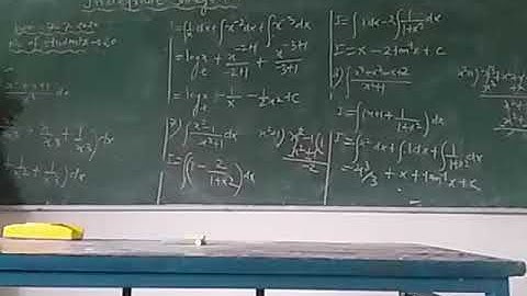 Indefinite integration