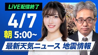 ウェザーニュースの配信のサムネイル画像