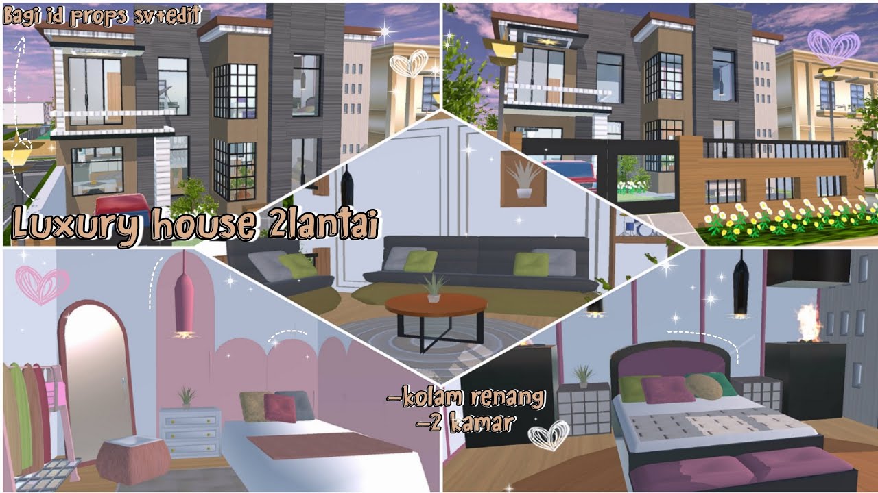 [REVIEW+BAGI ID]💐Luxury house 2lantai[sv+edit]sakura school simulator ...