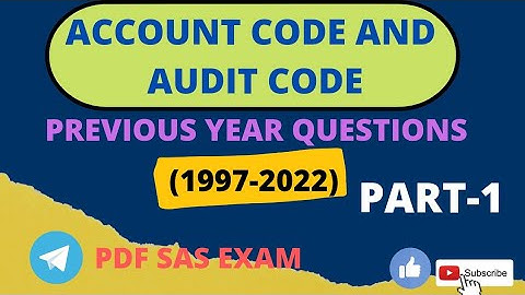 ACCOUNT CODE & AUDIT CODE (PREVIOUS YEAR Q
