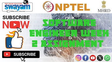 software engineering  || WEEK-2 Quiz assignment Answers 2 2024 || NPTEL